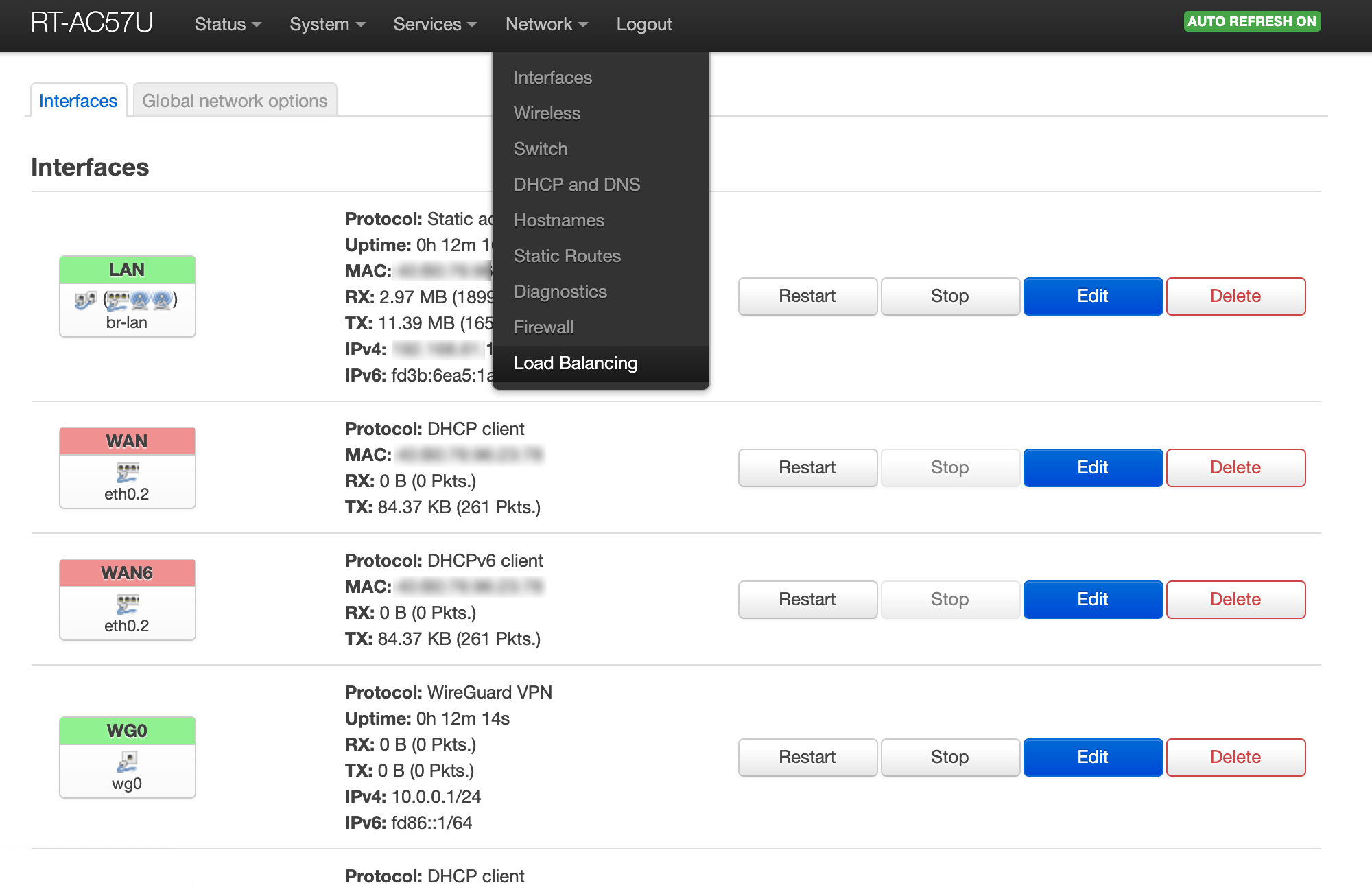 OpenWrt Network Load Balancing (MultiWAN Manager)