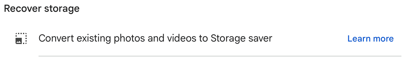 Storage Management - Recover storage Storage Management - Recover storage