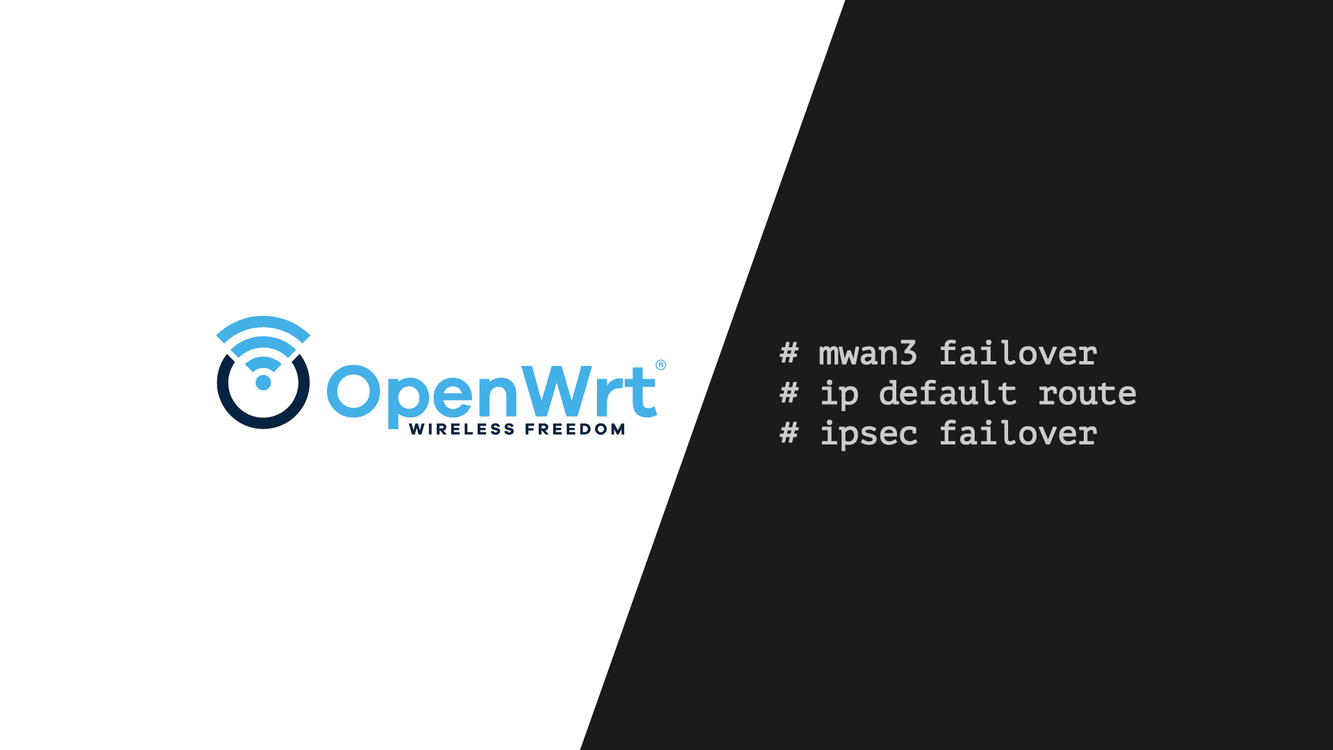 OpenWrt, mwan3 i domyślna trasa dla tunelu IPsec