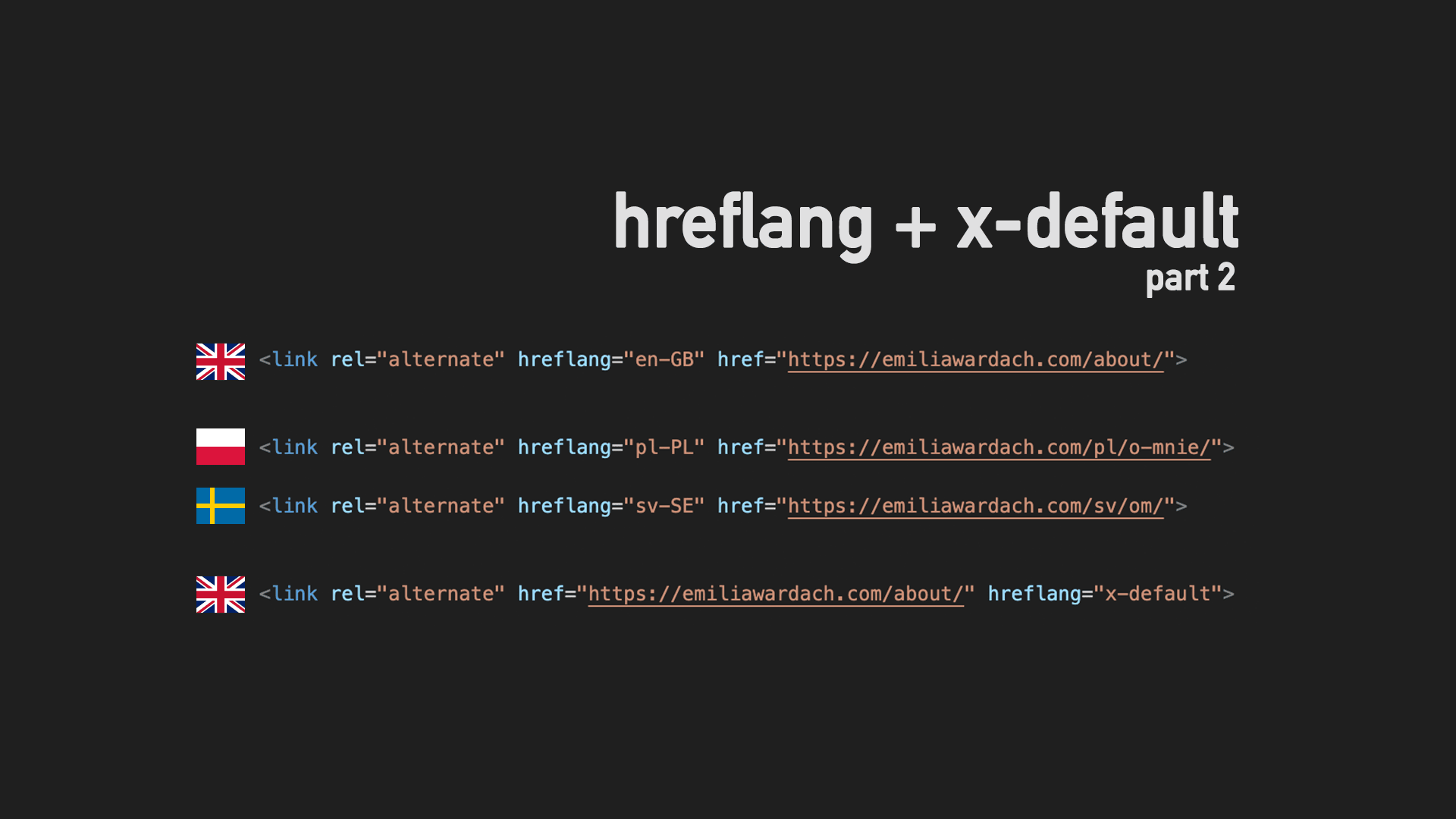 Setting hreflang and x-default on a multilingual site (with Hugo) - part 2