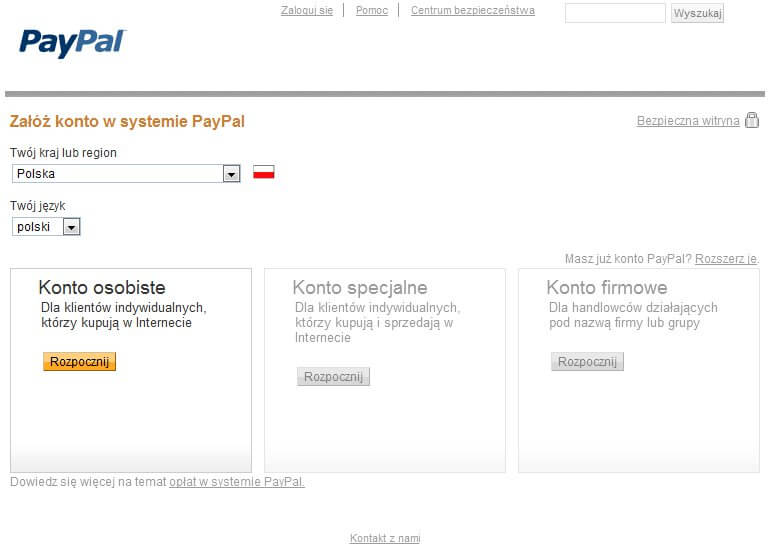 PayPal PL - zrzut ekranu 2