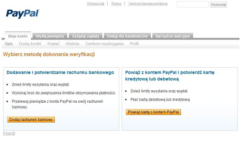 PayPal PL - zrzut ekranu 5