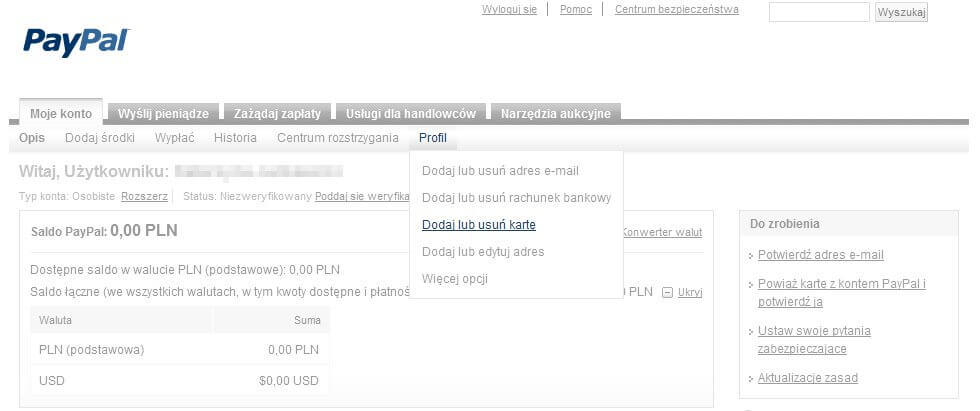 PayPal PL - zrzut ekranu 8