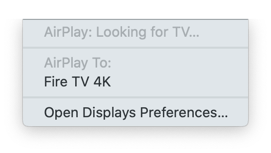 macOS - Opcja AirPlay