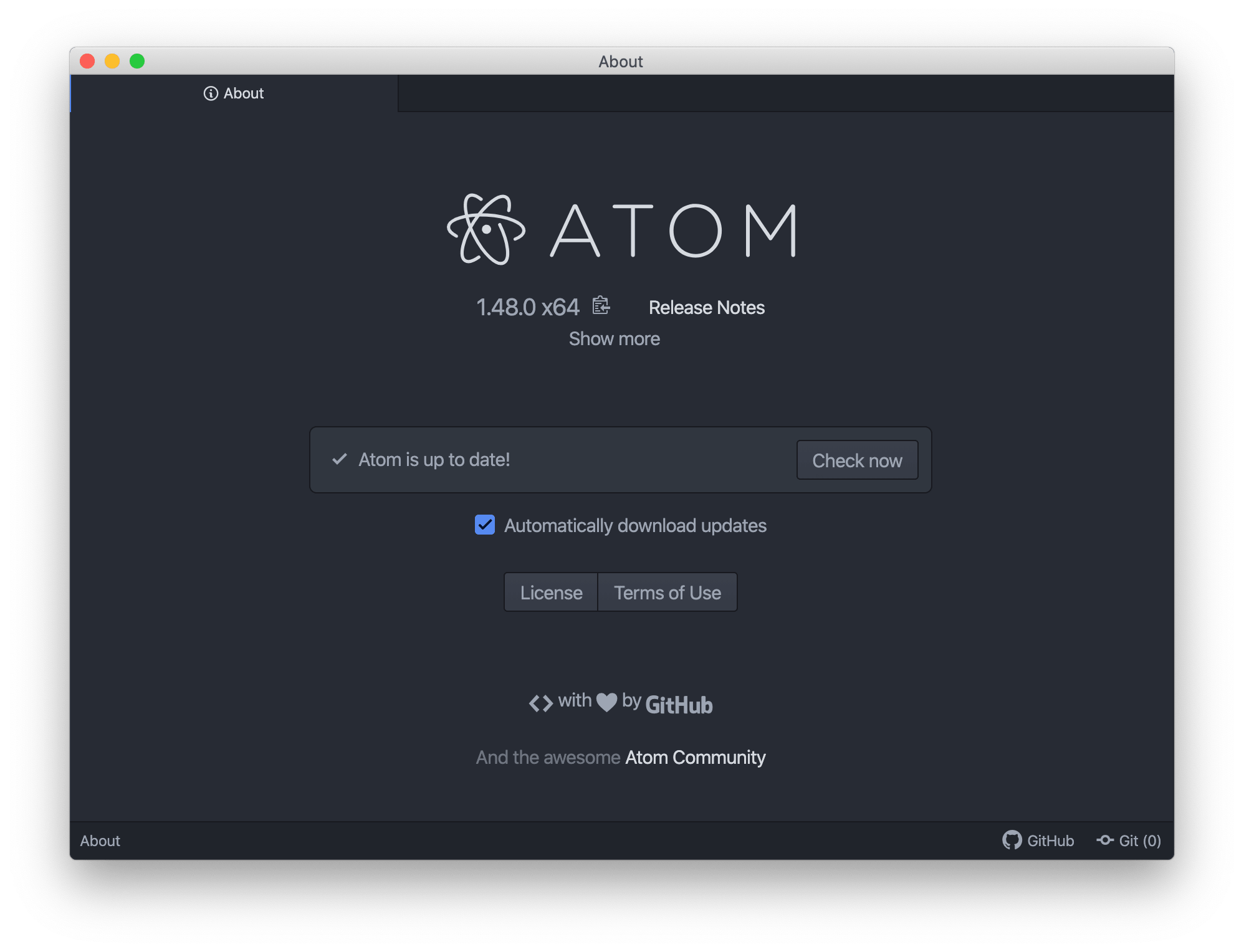 Atom - O Aplikacji