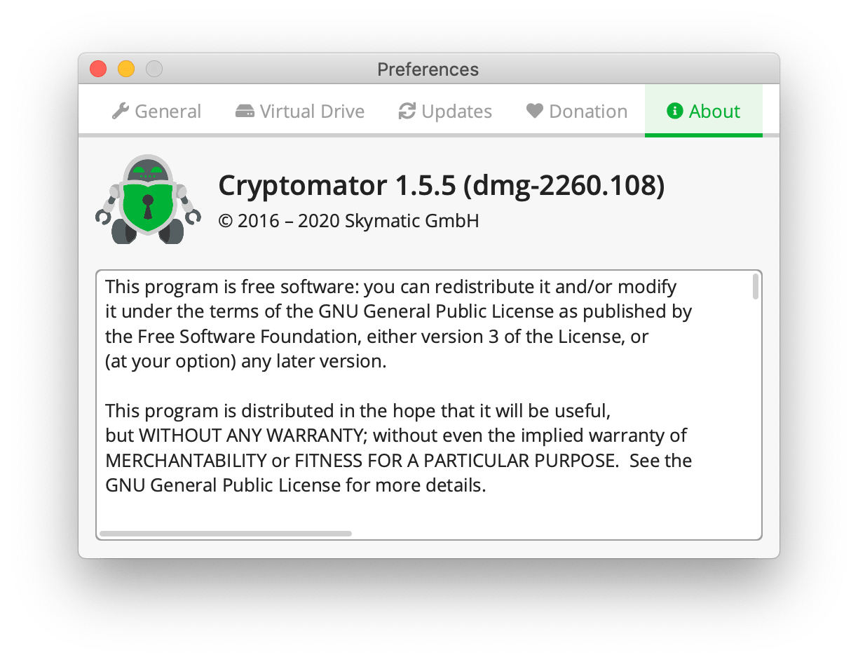 Cryptomator - O Aplikacji