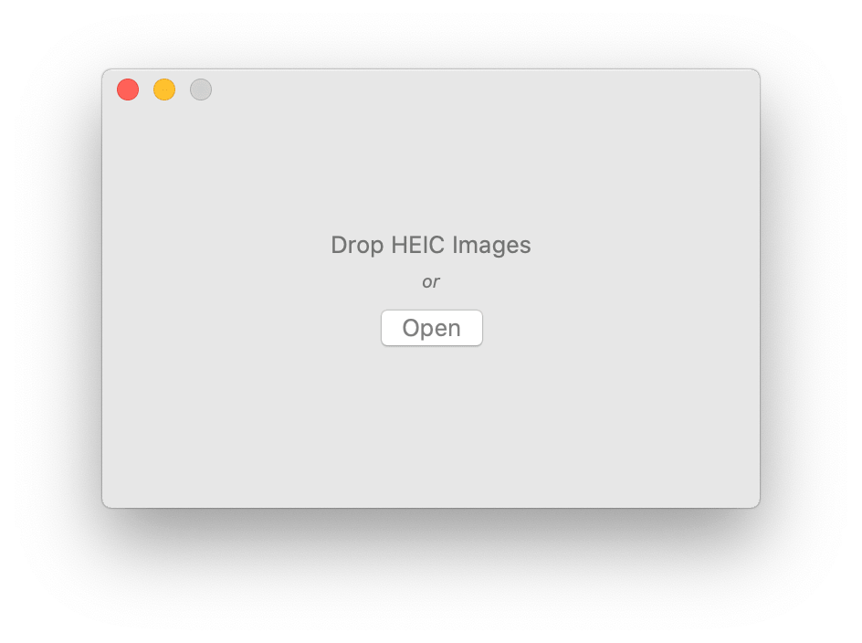 HEIC Converter - Okno aplikacji