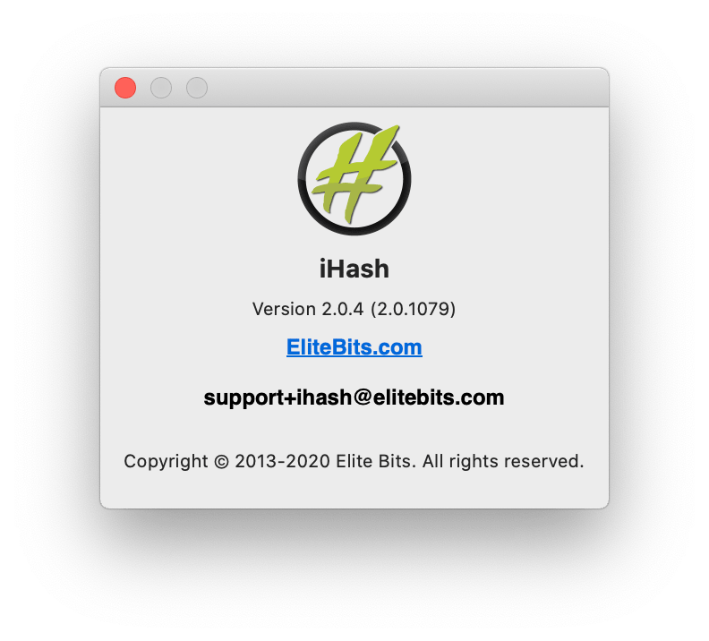 iHash - O Aplikacji