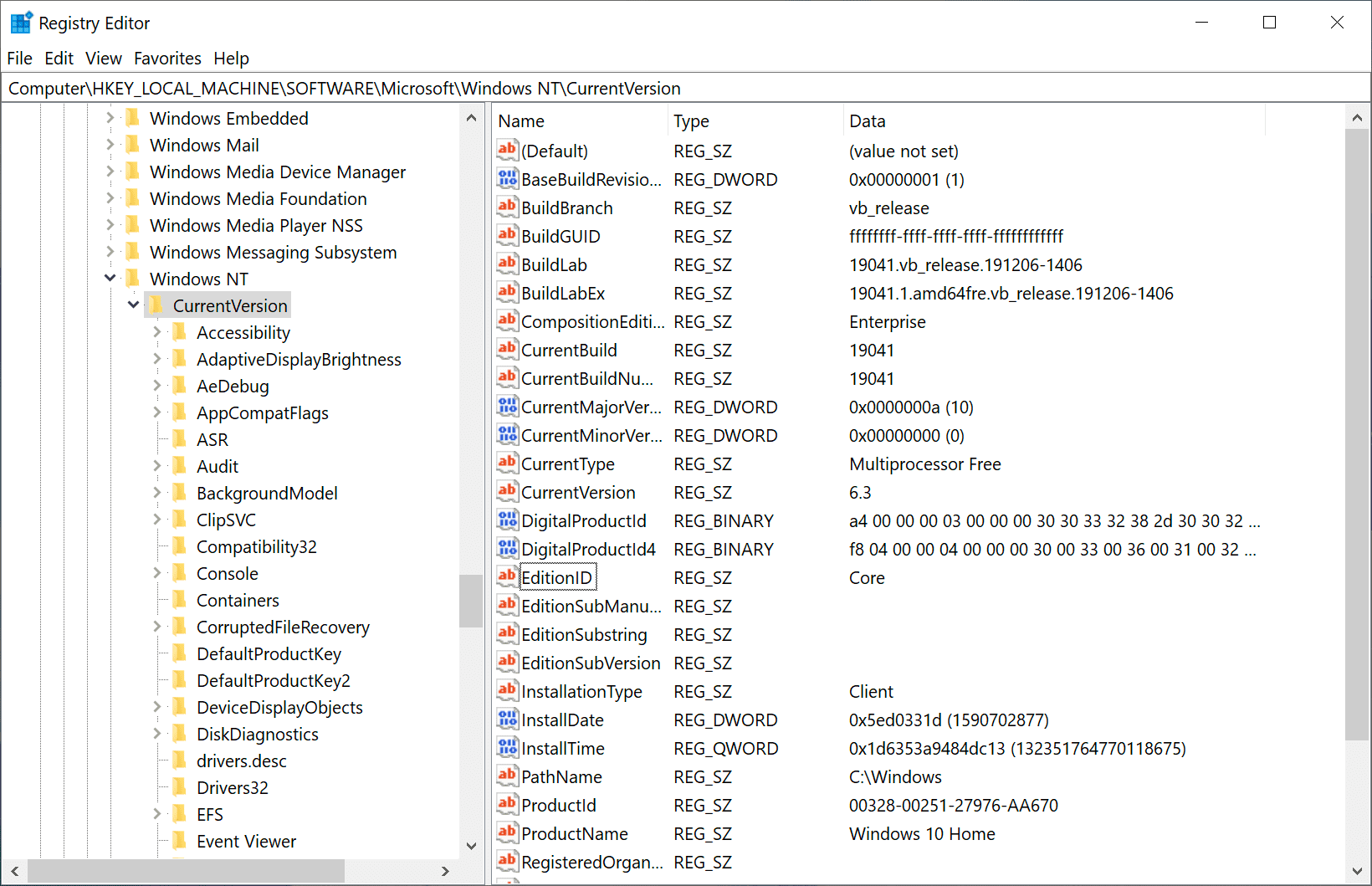 Windows 10 Zmiana w rejestrze 1