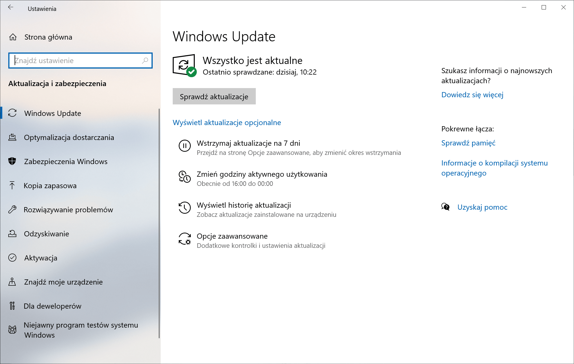 Aktualizacje systemu Windows Updates
