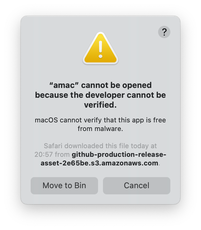 macOS Big Sur Otwarcie aplikacji