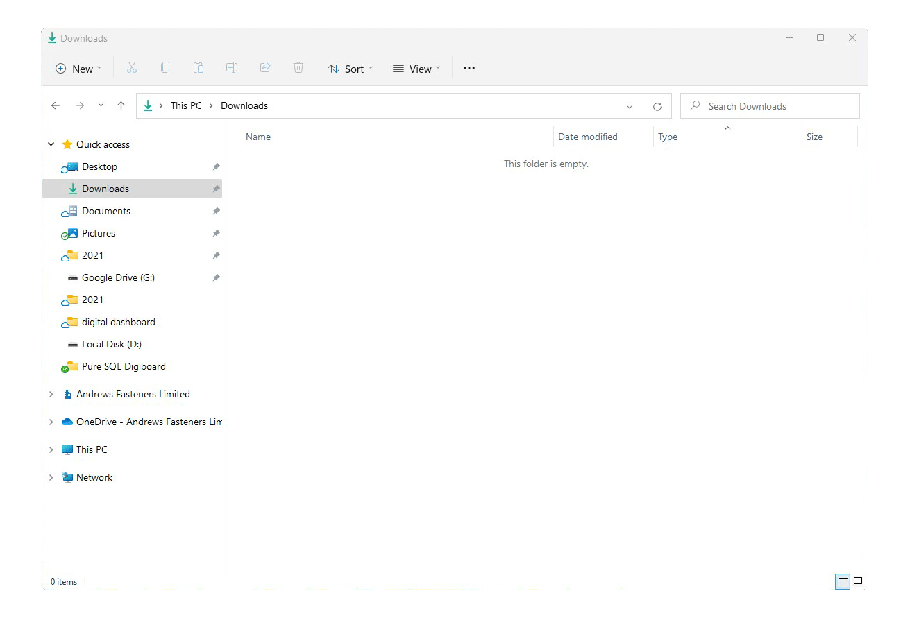 Windows 11 - New File explorer layout