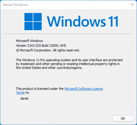 winver Windows 11