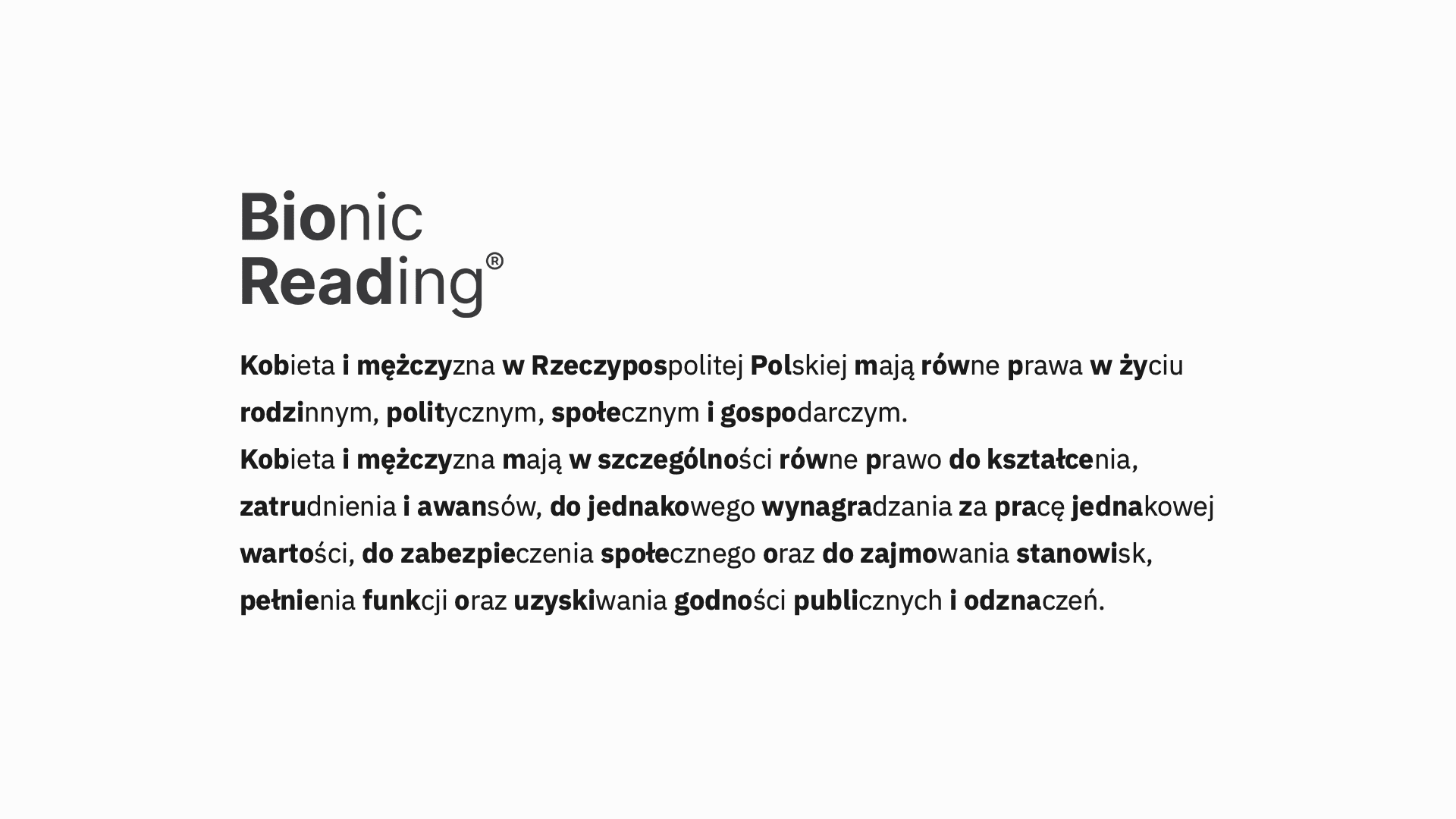 Bionic Reading ...z polskiego punktu widzenia