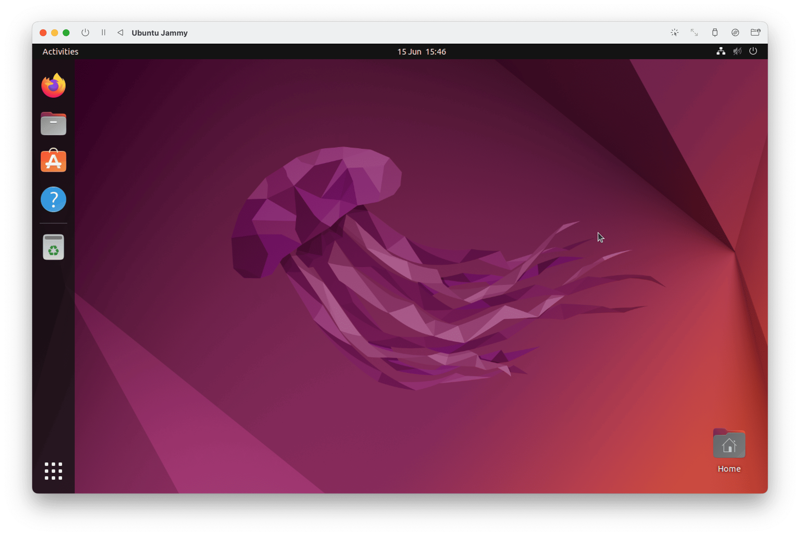 Ubuntu Jammy - UTM - Desktop