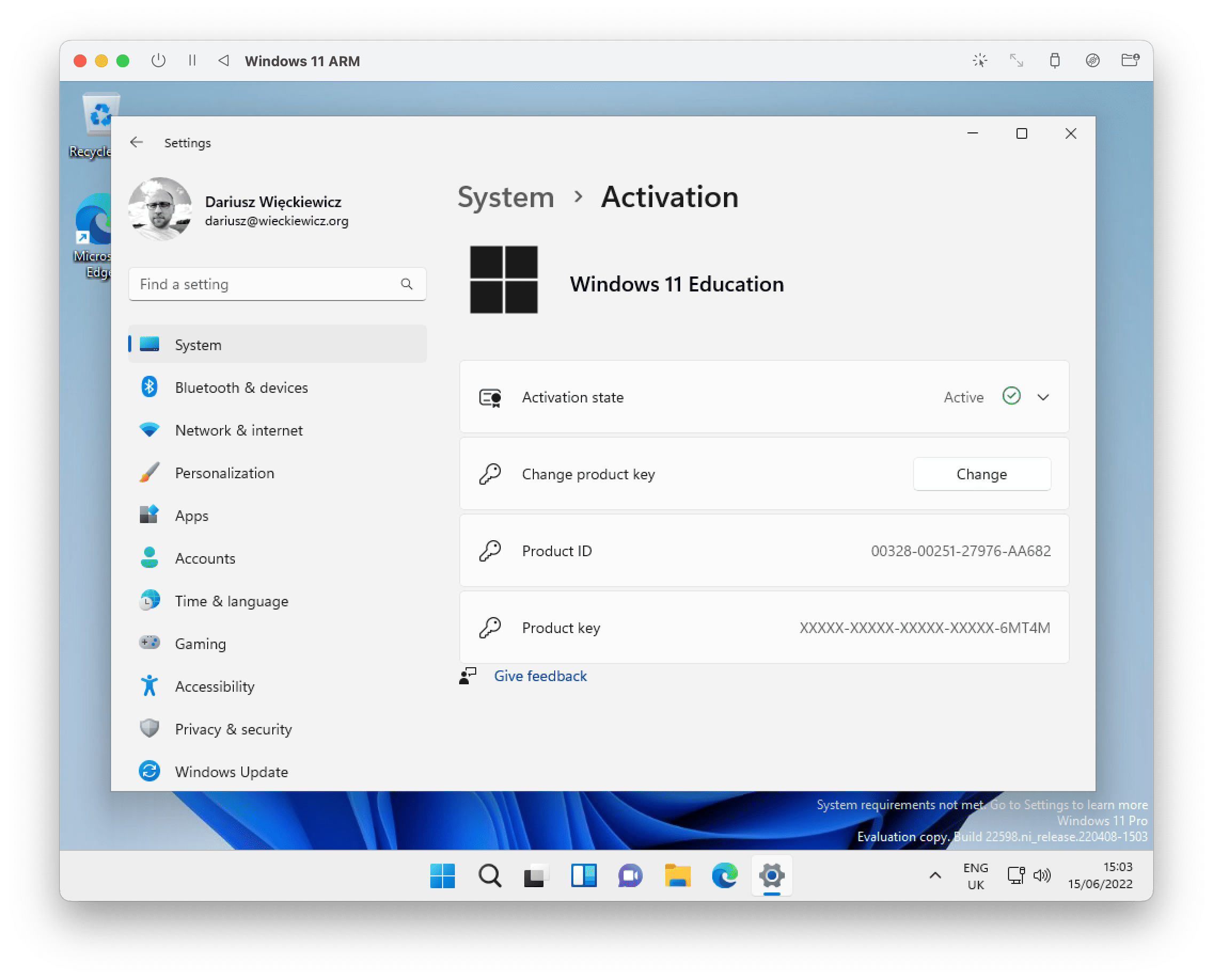 Windows 11 from VHDX Activated