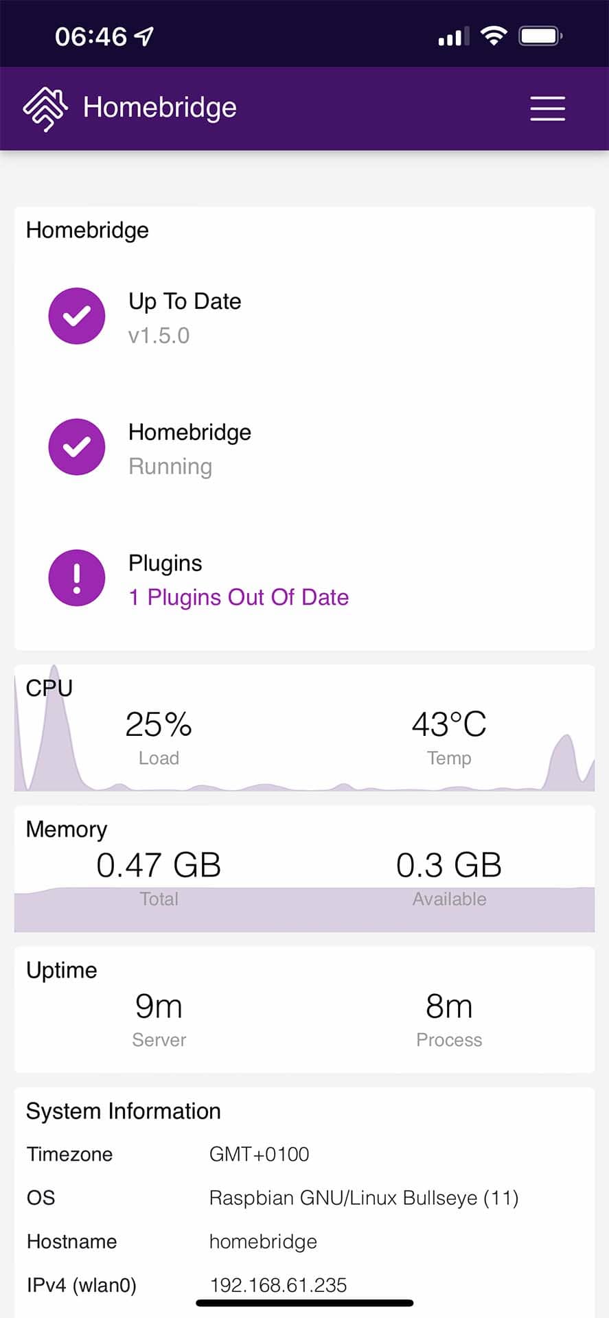 Homebridge PWA on Full Screen (iOS)