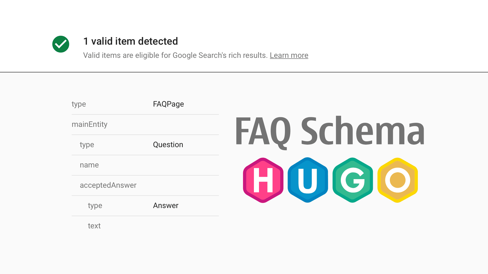Adding FAQ (Frequently Asked Questions) Schema to Hugo-based website