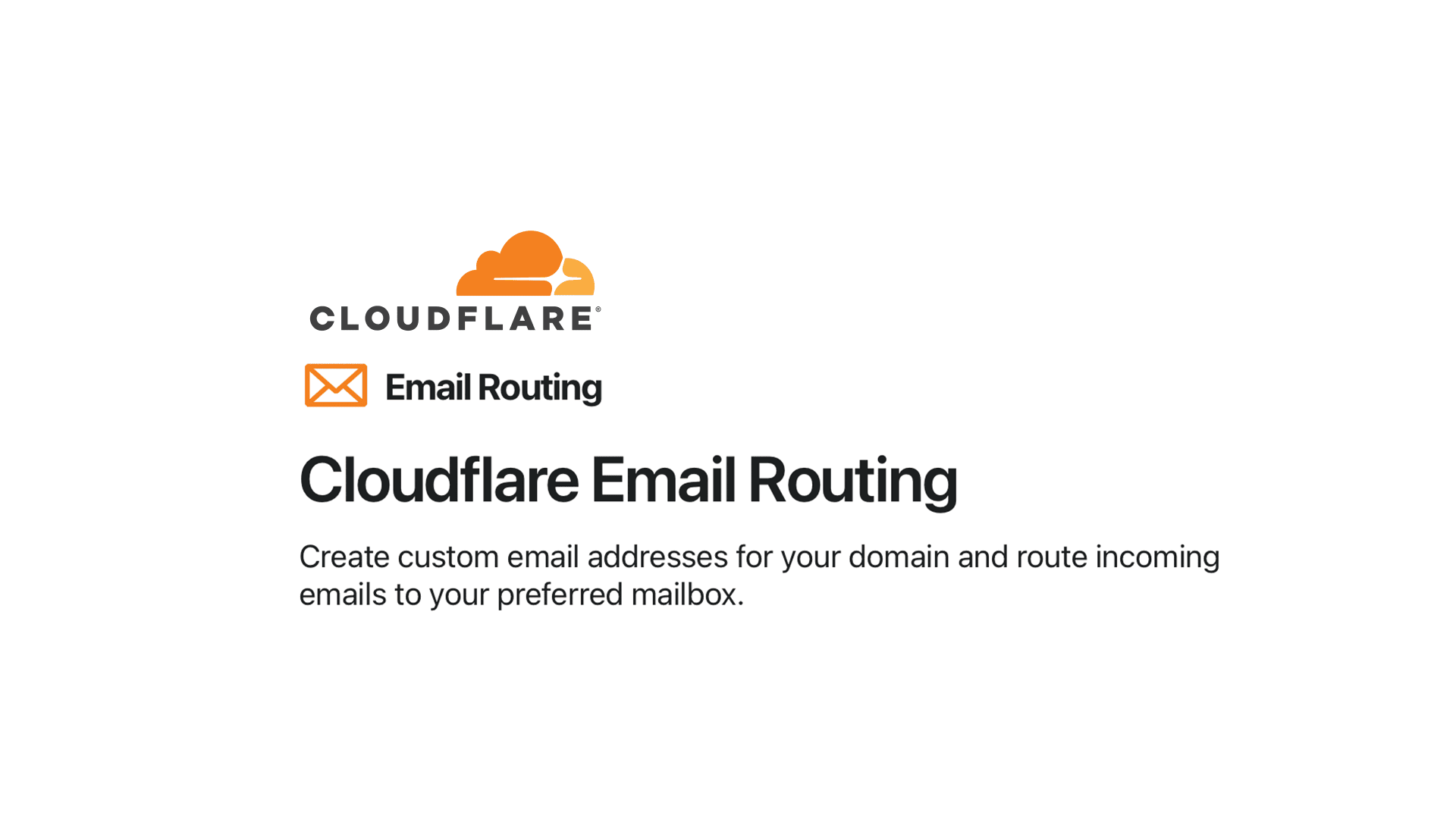 Email in your own domain with Cloudflare (and Gmail)