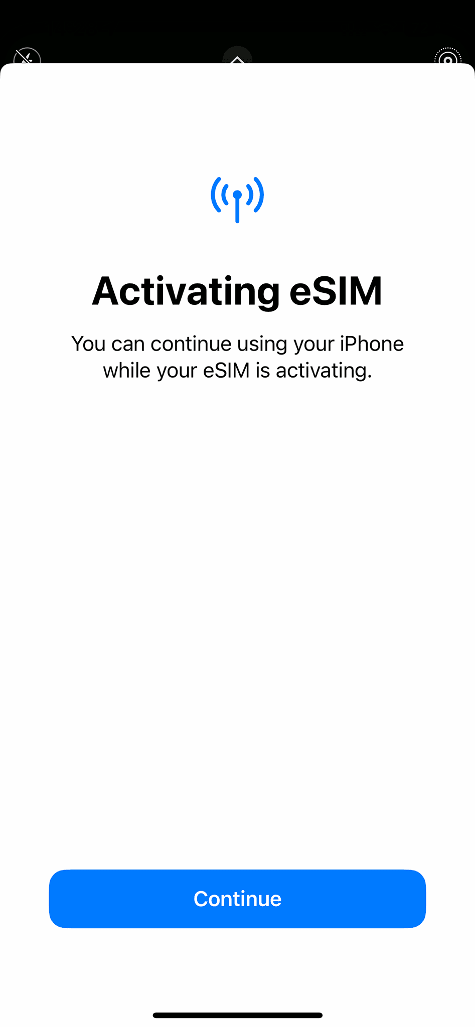 Activation of eSIM on LycaMobile been completed