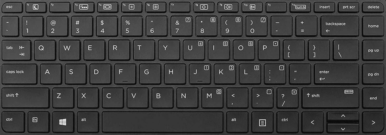 Keyboard layout on Windows computers