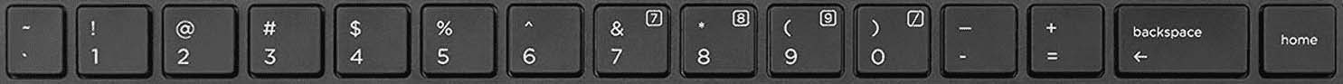Windows keyboard - number keys
