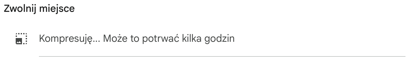 Zwolnij miejsce – Kompresuję